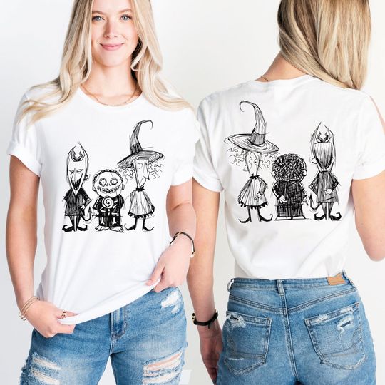 Discover The Nightmare Before Christmas Halloween T-Shirt, Shock Barrel And Lock Shirt Rock Paper Scissors Tee, Trick Or Treat T-Shirt