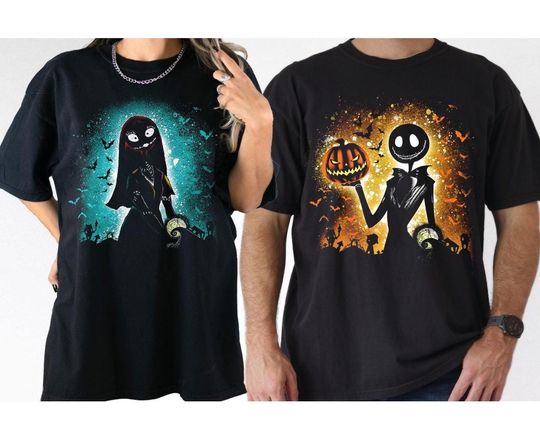 The Ragdoll Jack And Sally The Nightmare Before Christmas Halloween Shirt, Jack Sally Disney Shirt, Couple Halloween Tee