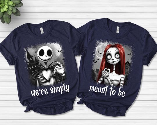 The Nightmare Before Christmas Jack Sally Couple Disney Halloween Shirt, Jack Skellington The Pumpkin King, Zero Sally Pumpkin Queen