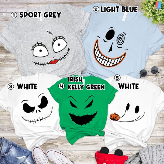 Nightmare Before Christmas Halloween Costume Shirt, Jack Sally Shirt, Oogie Boogie Tee, Disneyland Halloween Party Shirt, Halloween Costume