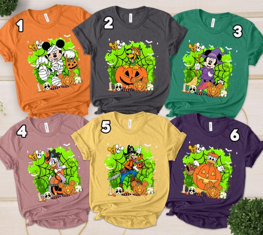 Discover Retro Nightmare on Main Street Disney Halloween Shirt, Mickey's Not So Scary Halloween Party, Disneyland Halloween, Mickey Halloween UM2R04