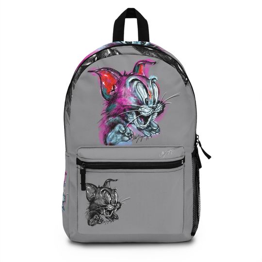 Discover Custom Cartoon Backpack for Students  Fun & Artistic, fun school accessory, personalized gift, holiday gift bag,