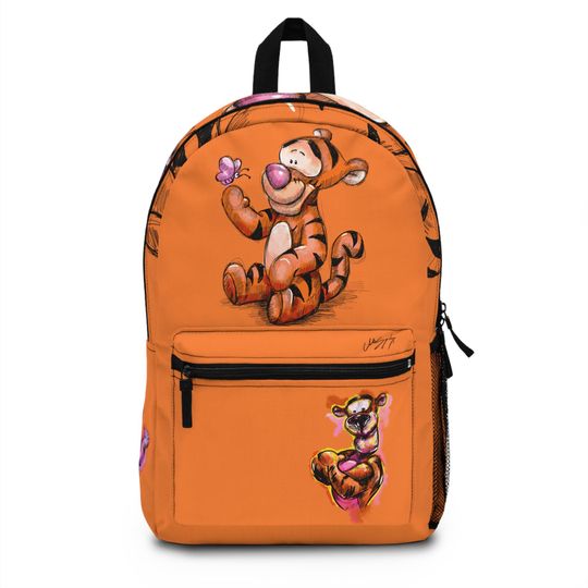 Discover Unique Cartoon Character Backpack with Custom Name