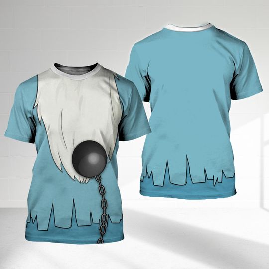 Haunted Mansion 3D Shirt, Gus Hitchhiking Ghosts Costume T-Shirt