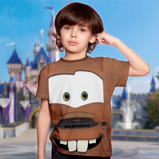 Discover Tow Mater Unisex Costume T-Shirt, Cars Tow Mater Cosplay Costume Shirt