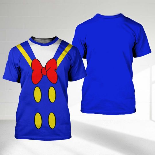 Donald Duck Costume T-Shirt, Mickey And Friend Cosplay Costume Tee