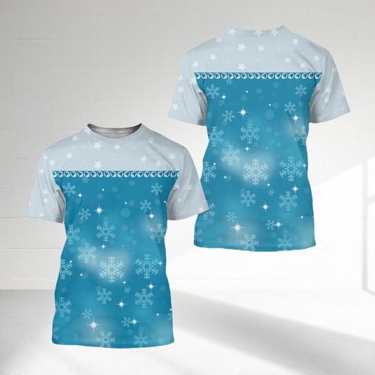 Discover The Frozen Princess Costume T-shirt, Elsa Halloween Cosplay Costume Tee