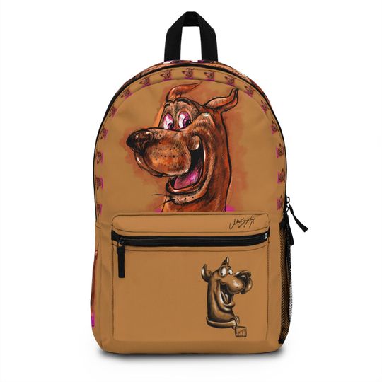 Discover Hand-Drawn Kids Backpack with Cartoon Character Design