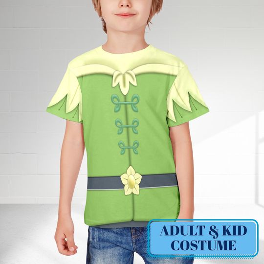 Prince Naveen Costume Shirt, Princess and the Frog Character All Over Print Shirt