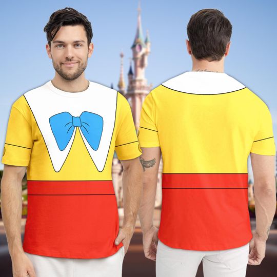 Tweedledum and Tweedledee Costume Shirt, Villain Twin Suit Alice In Wonderland 3D T-Shirt