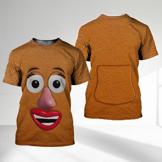 Mrs. Potato Head Shirt, Toy Story Costume Cosplay 3D T-Shirt, Mr and Mrs Valentine Gift