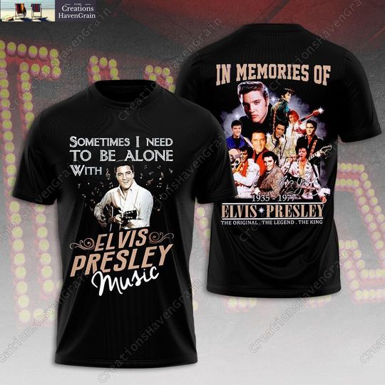 Discover Elvis Presley 3D Shirt, Elvis Presley In Memories Of 1935-1977