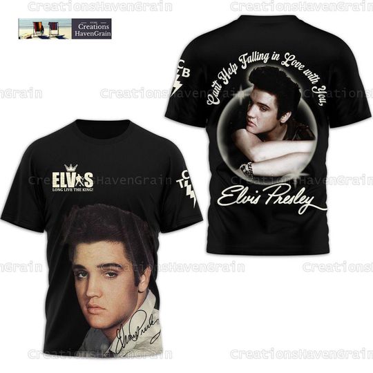 Discover Elvis Presley Cant Help Falling In Love, Elvis Presley 3D Shirt
