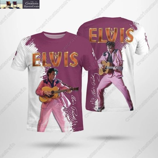 Discover Elvis Presley 3D Shirt, Rock And Roll Unisex T-Shirt, Gift for Elvis Presley Fan