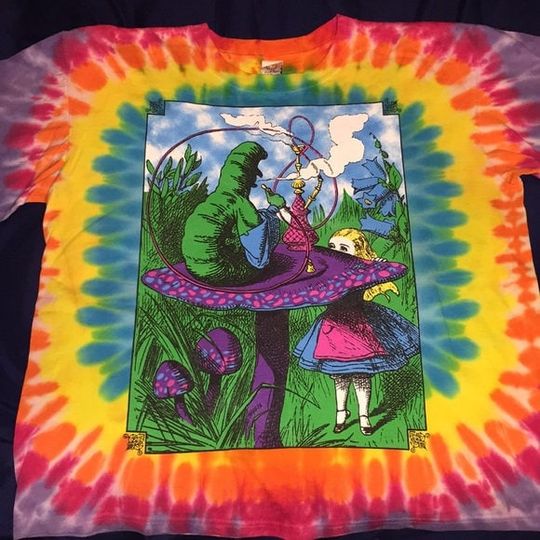 Discover Alice in Wonderland tie dye shirt - Alice in Wonderland short sleeve tie dye shirt