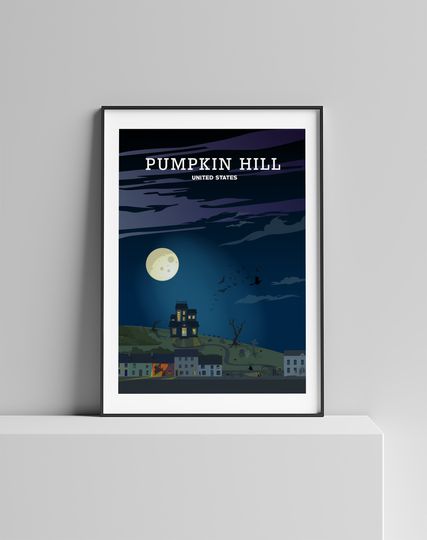 Discover Halloween Print, Halloween Poster, Halloween Decor, Halloween Wall Art, Halloween Art