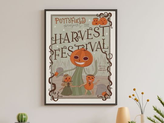Discover Pottsfield Harvest Festival Poster || Digital Download | Over The Garden Wall Poster
