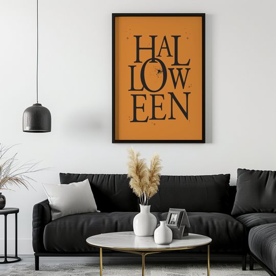 Discover Poster Halloween lettering orange