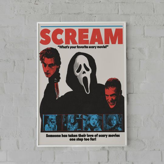 Scream Movie Poster | Wall Art | Wall Prints | Home Decor | Gift Poster
