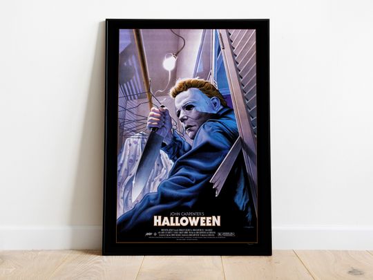 Halloween, John Carpenter, Jamie Lee Curtis, 1978 - HQ Illustrated Retro Movie Poster