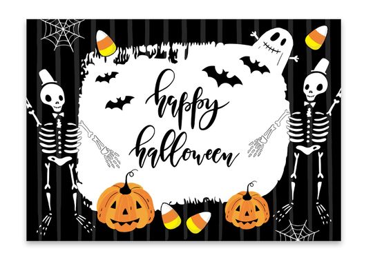 Discover Poster A4 Halloween Welcome Sign Halloween Party, Happy Halloween