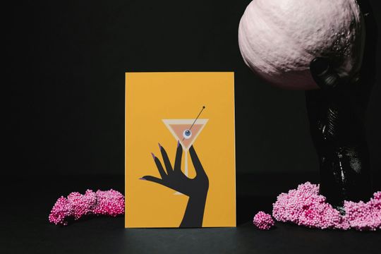 Printable Halloween Poster, Printable Boo Drink, Funny Retro Cocktail Poster