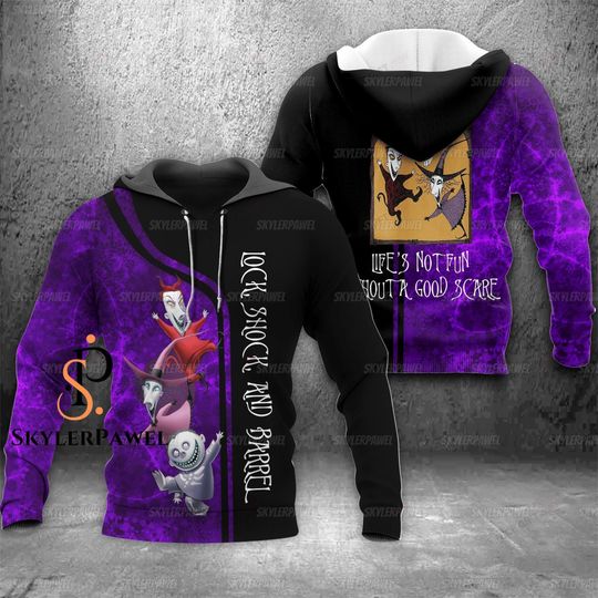 Halloween Lock Shock And Barrel Hoodie, Lock Shock And Barrel Hoodie, The Nightmare Before Christmas Shirt, Disney Halloween Party 2024