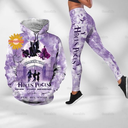 Halloween Hocus Pocus Hoodie, Halloween Movie Leggings, Sanderson Sisters Gift, Disney Witch Yoga Pants, Spooky Season, Halloween Party
