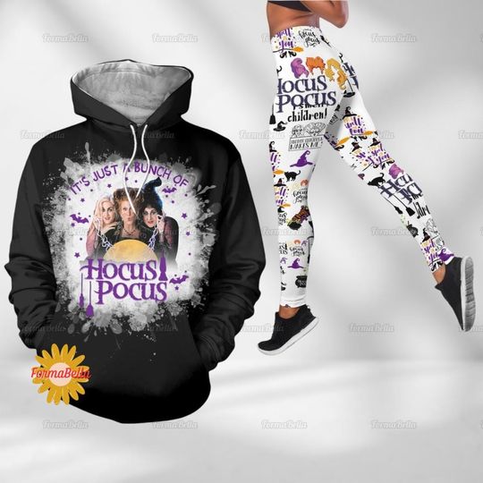 Halloween Hocus Pocus Hoodie, Sanderson Sisters Leggings, Disney Witch Hoodie, Leggings For Women, Halloween Party Shirt, Yoga Pants