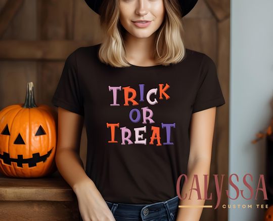 Discover Trick or Treat T-Shirt, Colorful Halloween Shirt, Perfect Parties Shirt, Trick-or-Treating Tee, Gift for  Kids and Adult - Spooky Season