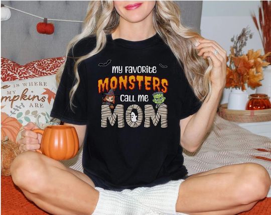 Discover Mom Halloween shirt, Halloween gift for mom, trick or treat shirt, gift for her, monster shirt, halloween