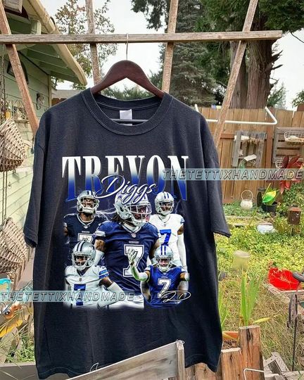 Discover Vintage 90s Graphic Style Trevon Diggs T-Shirt, Trevon Diggs Shirt, Dallas football Shirt, Vintage Sport Shirt