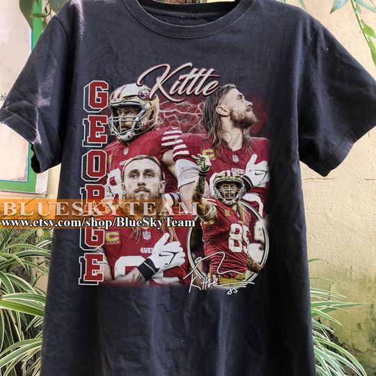 Discover George Kittle 90s Vintage Bootleg T-Shirt, George Kittle shirt, Vintage Sport Tee, Retro American Football Bootleg Gift
