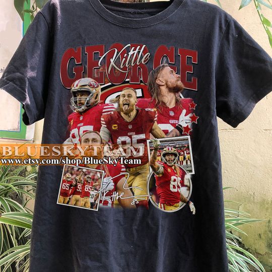 Discover George Kittle 90s Vintage Bootleg T-Shirt, George Kittle shirt, Vintage Sport Tee, Retro American Football Bootleg Gift.