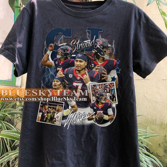 Discover CJ Stroud 90s Vintage Bootleg T-Shirt, CJ Stroud shirt, Vintage Sport Tee, Retro American Football Bootleg Gift