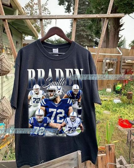 Discover Vintage Braden Smith T-Shirt, Braden Smith Shirt, Indianapolis Football Shirt, Vintage Sport Shirt