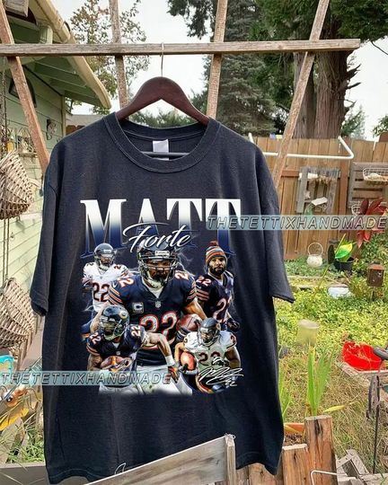 Discover Vintage 90s Graphic Style Matt Forte T-Shirt, Matt Forte Shirt, Chicago Football Shirt, Vintage Sport Shirt