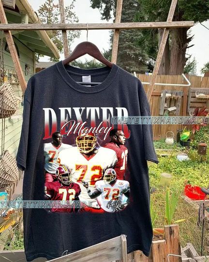 Vintage 90s Graphic Style Dexter Manley T-Shirt, Dexter Manley Shirt, Washington  Football Shirt, Vintage Sport Shirt