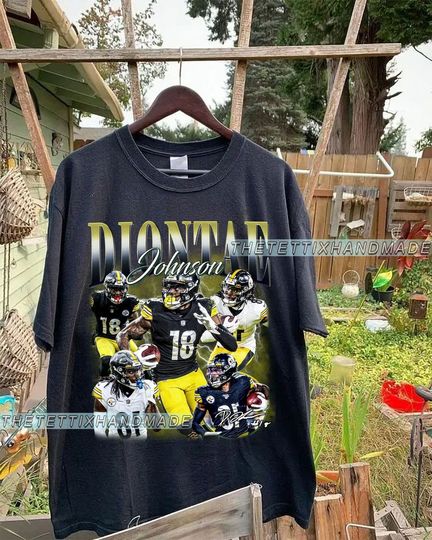 Discover Vintage Diontae Johnson T-Shirt, Diontae Johnson Shirt, Pittsburgh Football Shirt, Vintage Sport Shirt