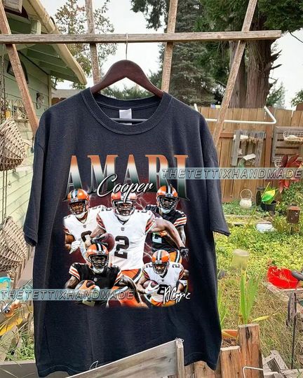 Discover Vintage Amari Cooper T-Shirt, Amari Cooper Shirt, Cleveland Football Shirt, Vintage Sport Shirt