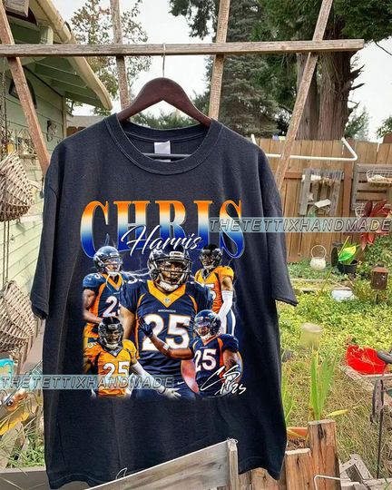 Discover Vintage 90s Graphic Style Chris Harris T-Shirt, Chris Harris Shirt, Chicago Football Shirt, Vintage Sport Shirt
