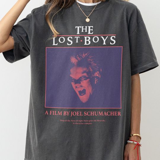 The Lost Boys Movie T-Shirt, Retro Horror Movie Graphic Tshirt, Kiefer Sutherland Jason Patric Lost Boys Shirt, Gift for Movie Lover