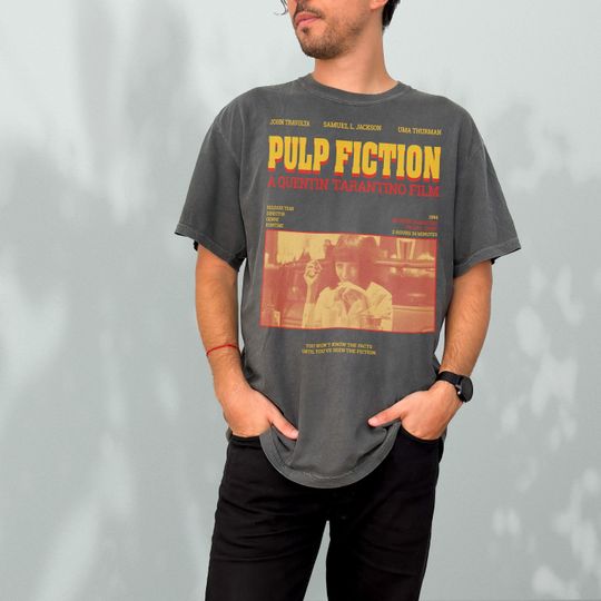 Retro Pulp Fiction Shirt, Vintage Quentin Tarantino Inspired Memorabilia, Pulp Fiction Movie Poster T-Shirt, Jack Rabbit Slims Dance Art Tee