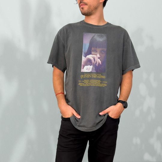 Vintage Quentin Tarantino Movie Shirt, Unisex 90s Pulp Movie Graphic T-Shirt, Best Fiction Movies All Time Memorabilia, Gift for Pulp Lovers