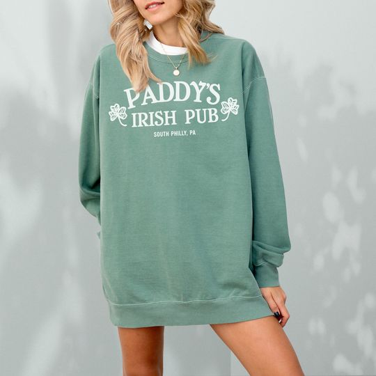 Paddy's Irish Pub Sweatshirt, It's Always Sunny in Philadelphia TV Show Merch Memorabilia, Always Sunny Danny Devito Crewneck Sweater