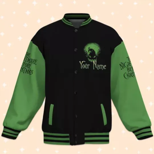 Discover Personalized The Nightmare Before Christmas Oogie Boogie Costume Baseball Jacket