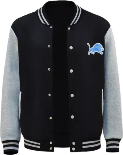 Discover Men’s Beverly Hills Cop Axel Foley Varsity Murphy Cop Detroit Lion Jacket