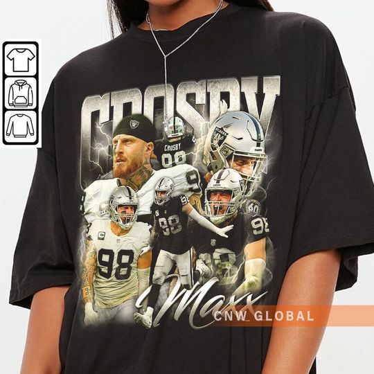 Maxx Crosby Las Vegas Football Shirt, Raiders Football Shirt Christmas Gift Unisex, Maxx Crosby Homage Tshirt