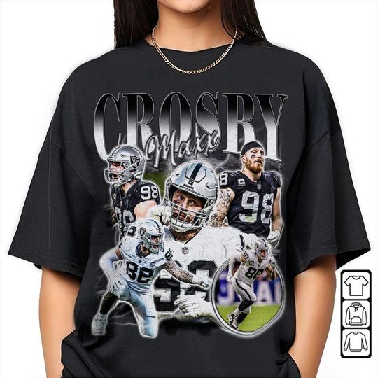 Maxx Crosby Las Vegas Football Shirt, Raiders Vintage Football 90s Sweatshirt, Fan Football Game Day, Maxx Crosby Homage Tshirt