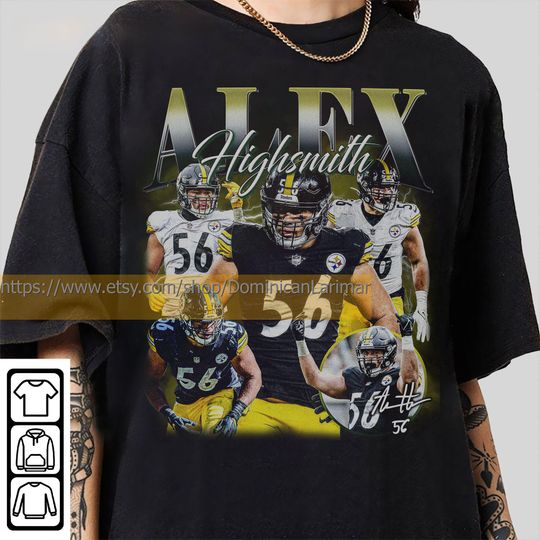 Discover Vintage 90s Graphic Style Alex Highsmith T-Shirt, Alex Highsmith Shirt, Pittsburgh Football Shirt, Vintage Oversized Sport Shirt